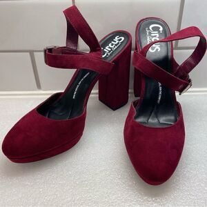 ⭐️COPY - 𝅺CIRCUS by Sam Edelman Wine Suede Platform Heels Size 8.5